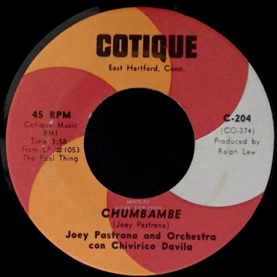 Joey Pastrana And Orchestra Con Chivirico Davila - Chumbambe / Noche De Ronda side B
