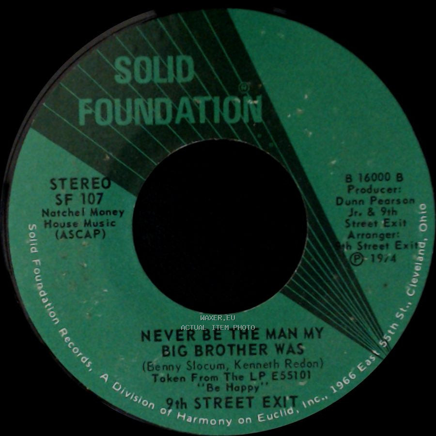 9Th Street Exit - 9Th Street / Never Be The Man My Big Brother Was side B