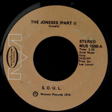 S.O.U.L. - The Joneses (Part 1) / The Joneses (Part Ii) side A