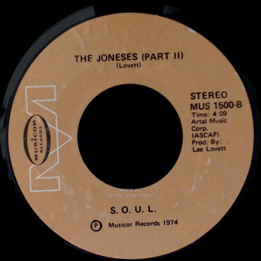 S.O.U.L. - The Joneses (Part 1) / The Joneses (Part Ii) side B
