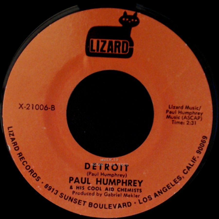 Paul Humphrey & His Cool Aid Chemists - Cool Aid / Detroit side B