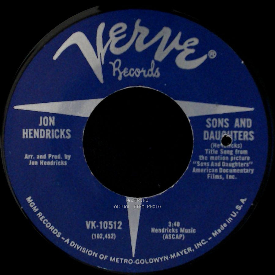 Jon Hendricks - Sons And Daughters / Fire In The City side A