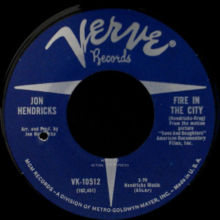 Jon Hendricks - Sons And Daughters / Fire In The City side B