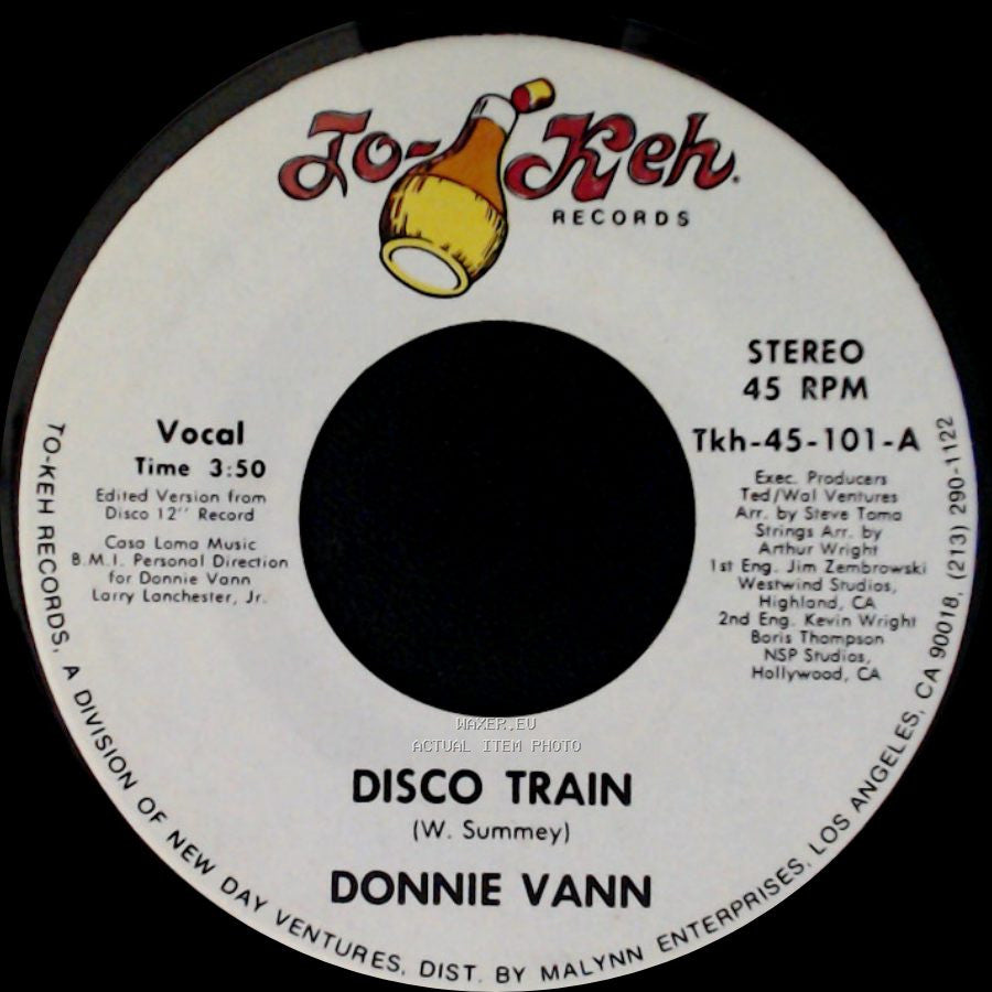 Donnie Vann - Theme From The Disco Train / Disco Train side B