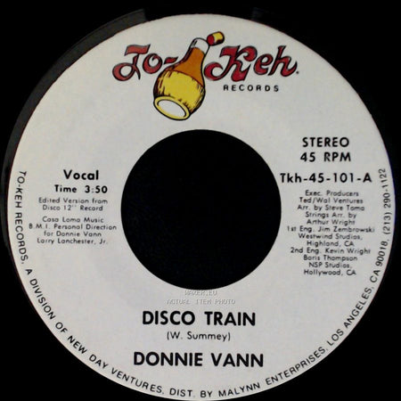 Donnie Vann - Theme From The Disco Train / Disco Train side B