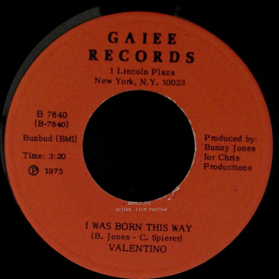 Valentino - I Was Born This Way / Liberation side B