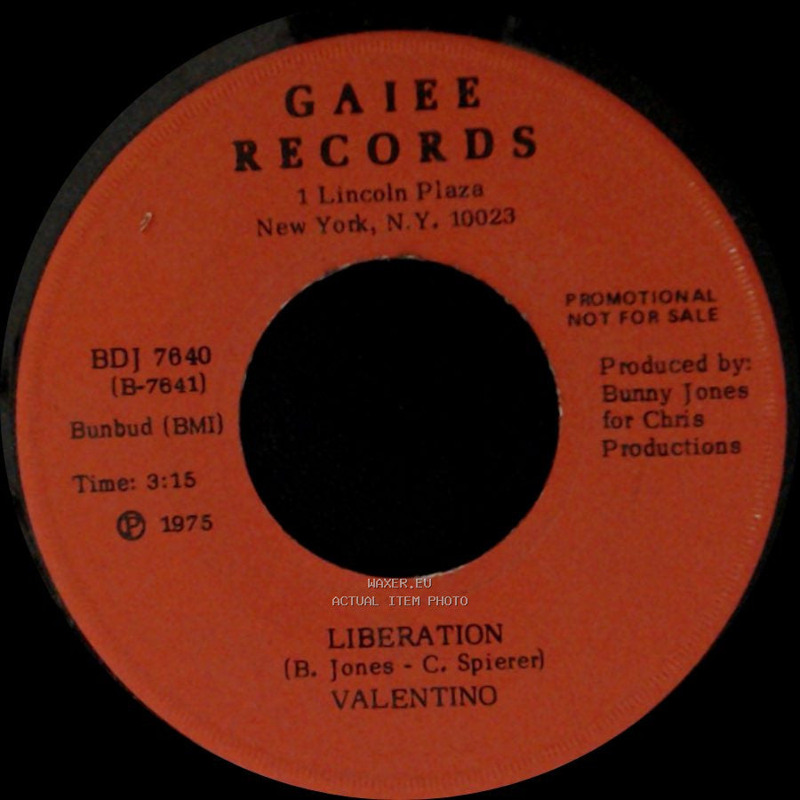 Valentino - Liberation / I Was Born This Way side A
