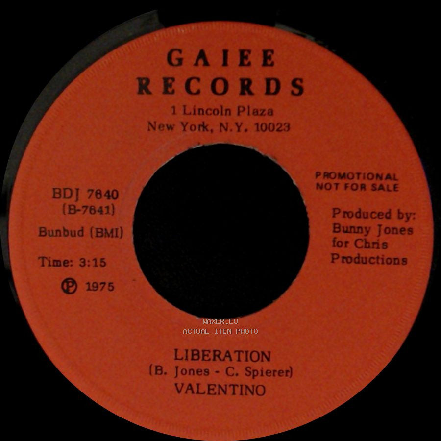 Valentino - Liberation / I Was Born This Way side A