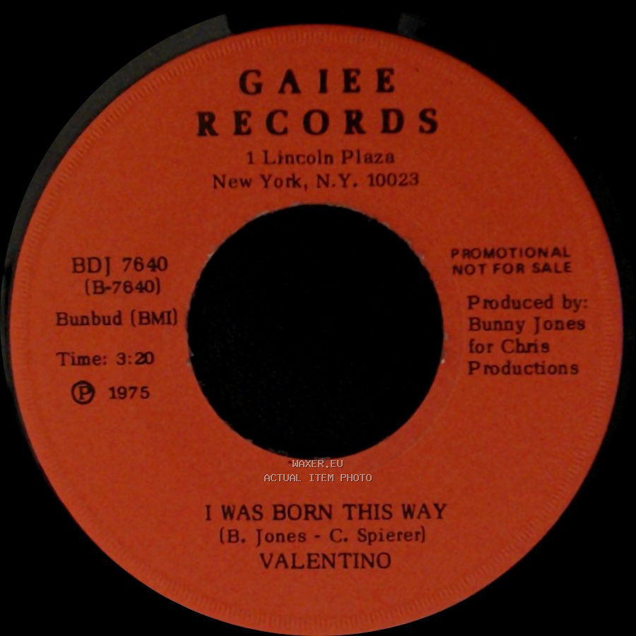 Valentino - Liberation / I Was Born This Way side A