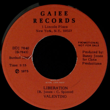 Valentino - Liberation / I Was Born This Way side B