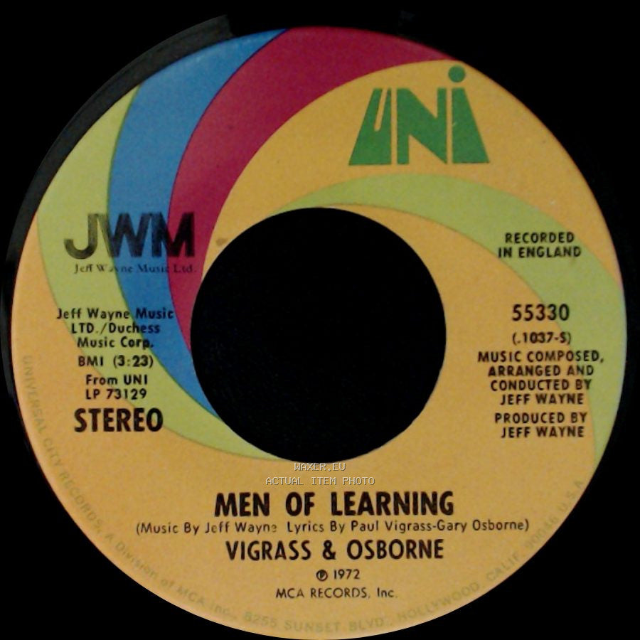 Vigrass & Osborne - Forever Autumn / Men Of Learning side B