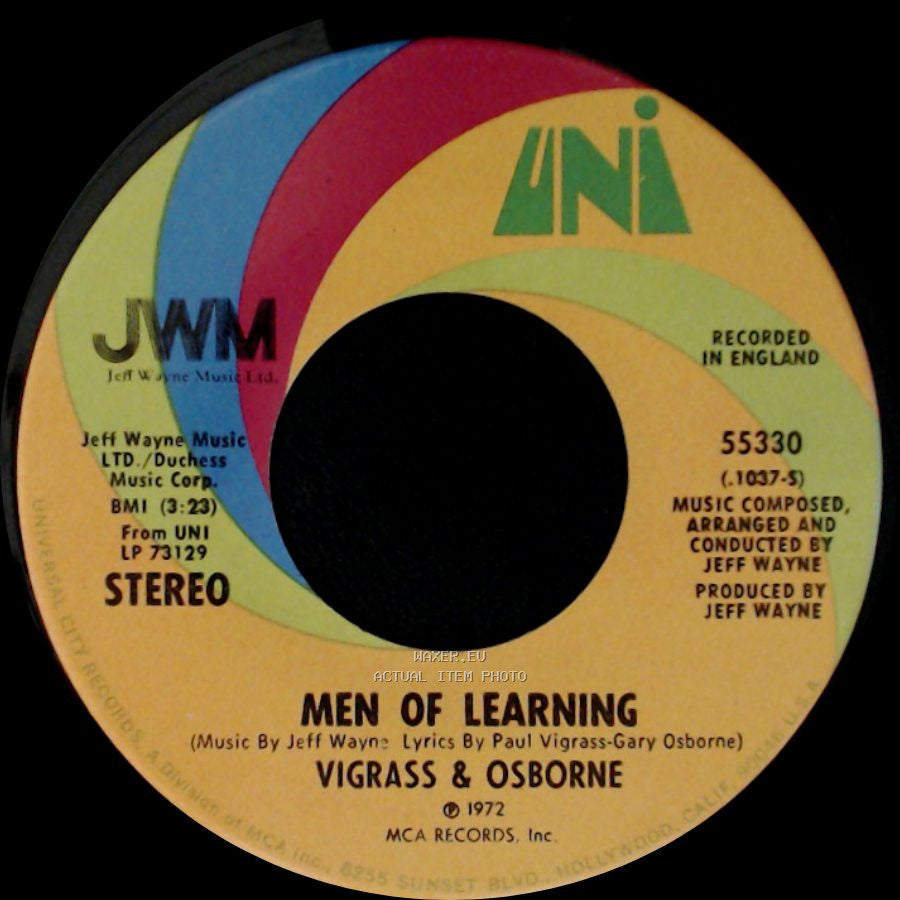 Vigrass & Osborne - Forever Autumn / Men Of Learning side B