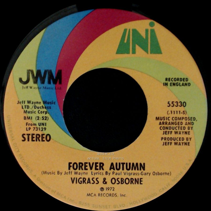 Vigrass & Osborne - Forever Autumn / Men Of Learning side B