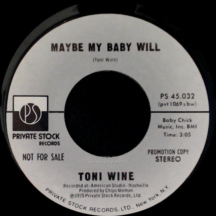 Toni Wine - Maybe My Baby Will / Maybe My Baby Will side A