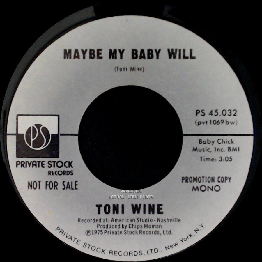 Toni Wine - Maybe My Baby Will / Maybe My Baby Will side B