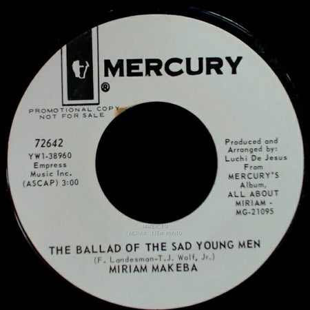 Miriam Makeba - Mommy, Mommy What Is Heaven Like / The Ballad Of The Sad Young Men side B