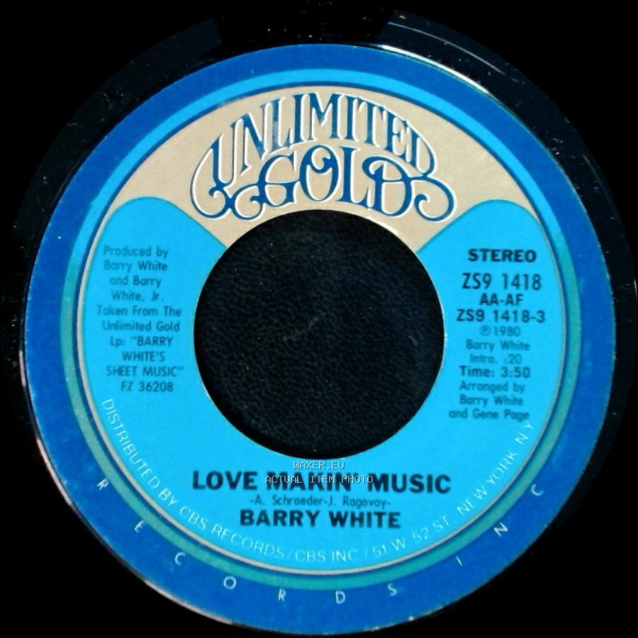 Barry White - Love Makin' Music / She's Everything To Me side A