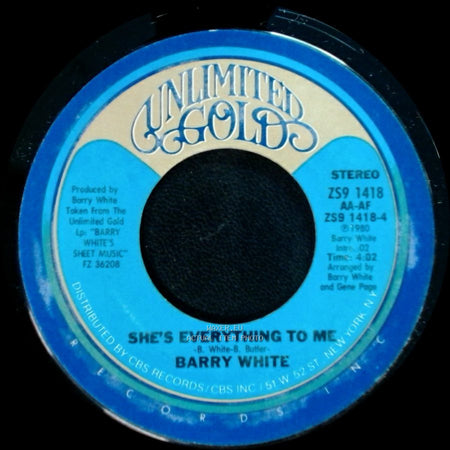 Barry White - Love Makin' Music / She's Everything To Me side B