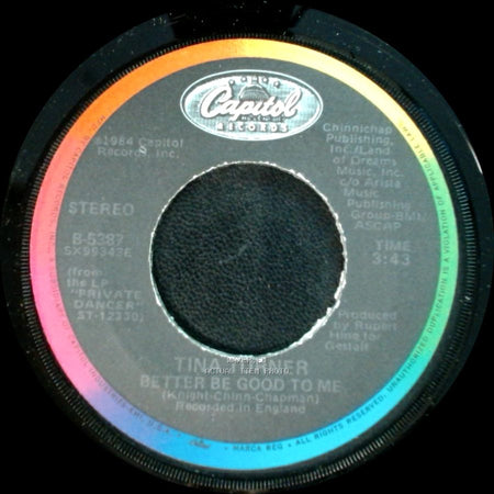 Tina Turner - When I Was Young / Better Be Good To Me side B