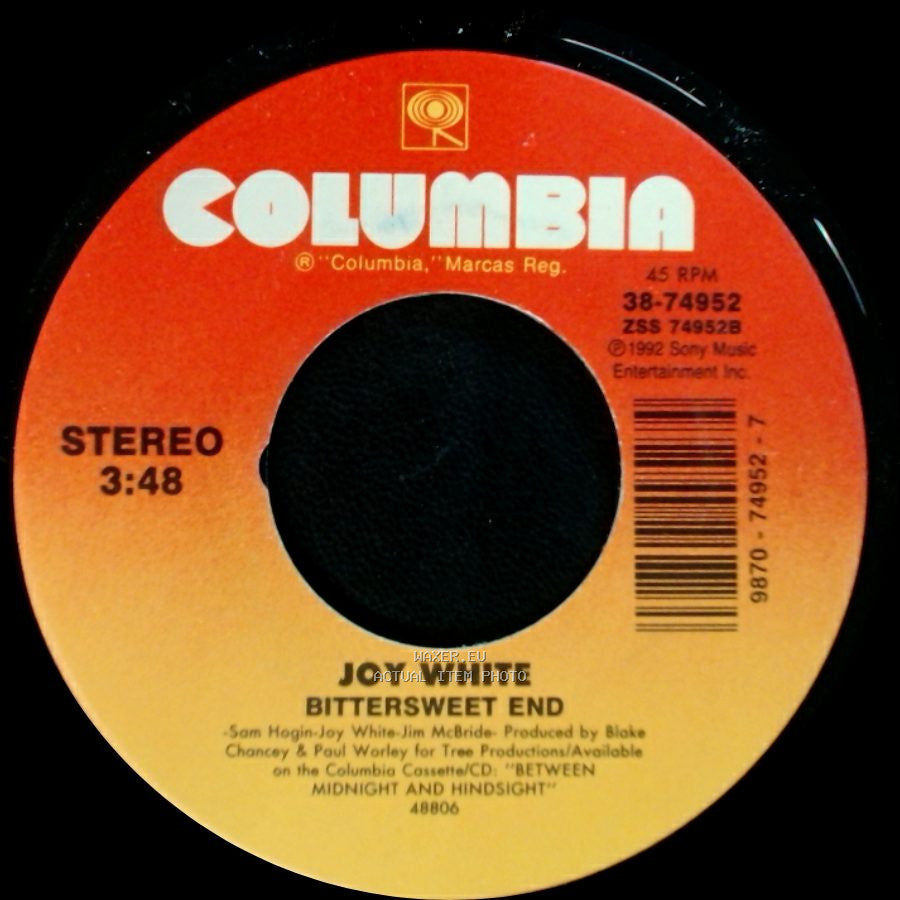 Joy White - Cold Day In July / Bittersweet End side B