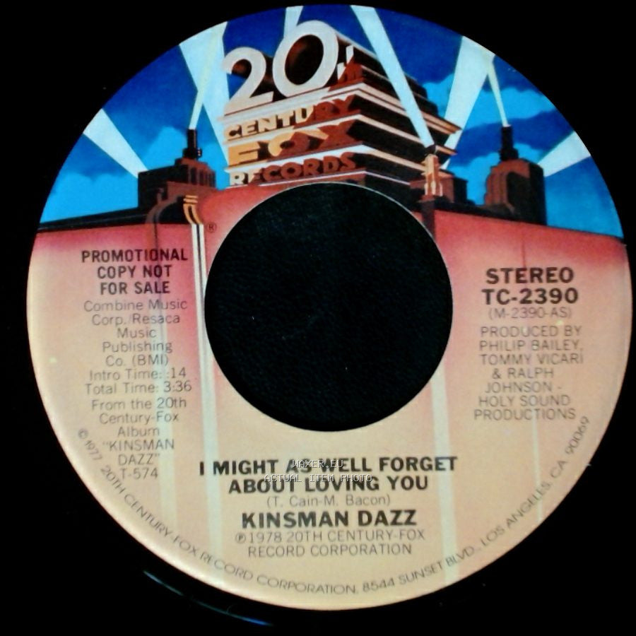Kinsman Dazz - I Might As Well Forget About Loving You / I Might As Well Forget About Loving You side A