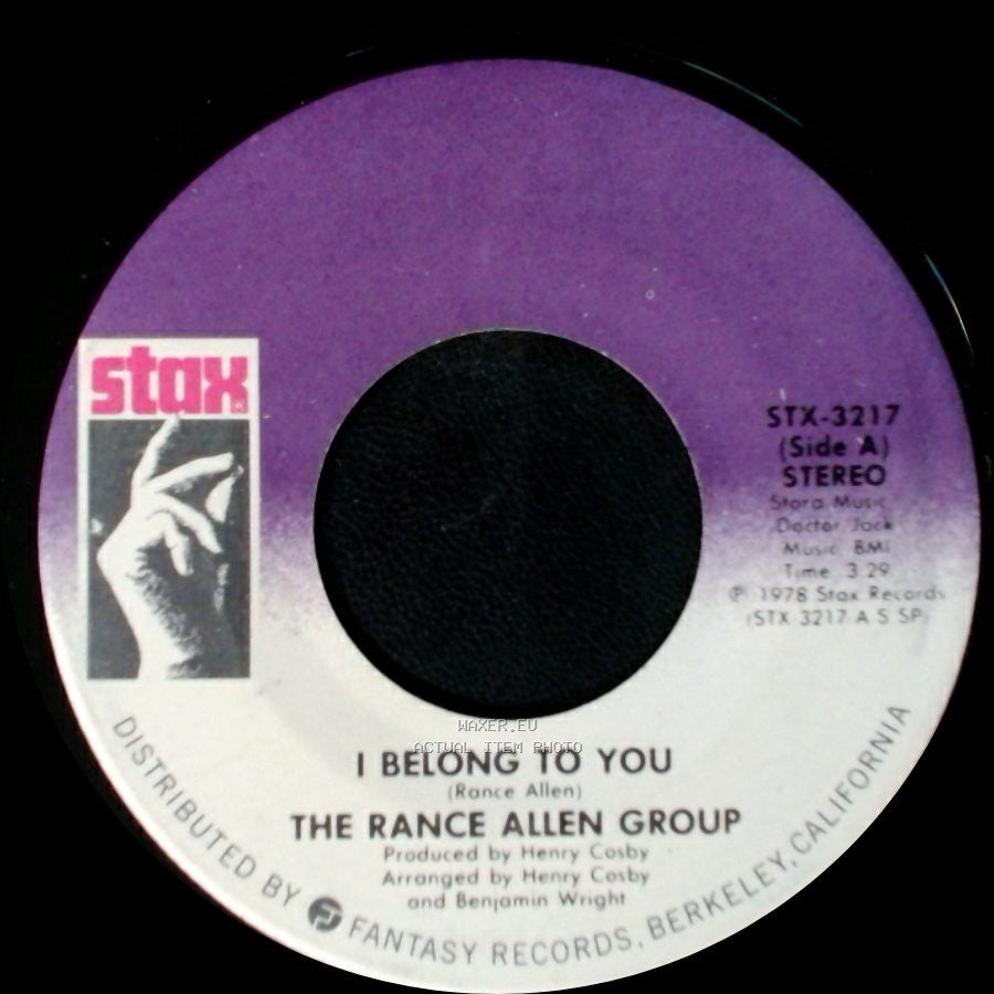 The Rance Allen Group - I Belong To You / The Wheel Of Life side A