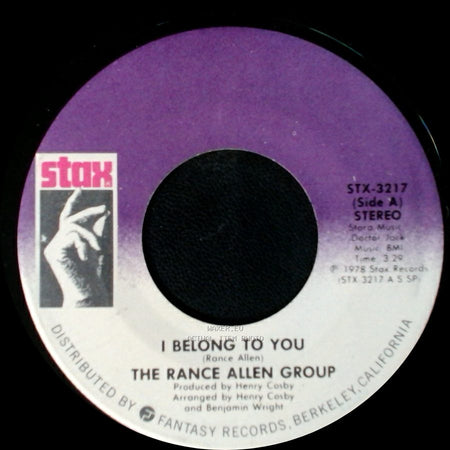 The Rance Allen Group - I Belong To You / The Wheel Of Life side A
