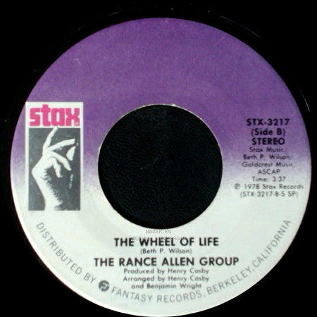 The Rance Allen Group - I Belong To You / The Wheel Of Life side B