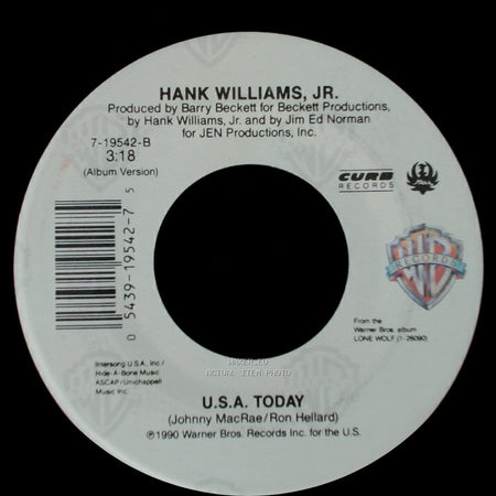 Hank Williams, Jr. - Don't Give Us A Reason / U.S.A. Today side B