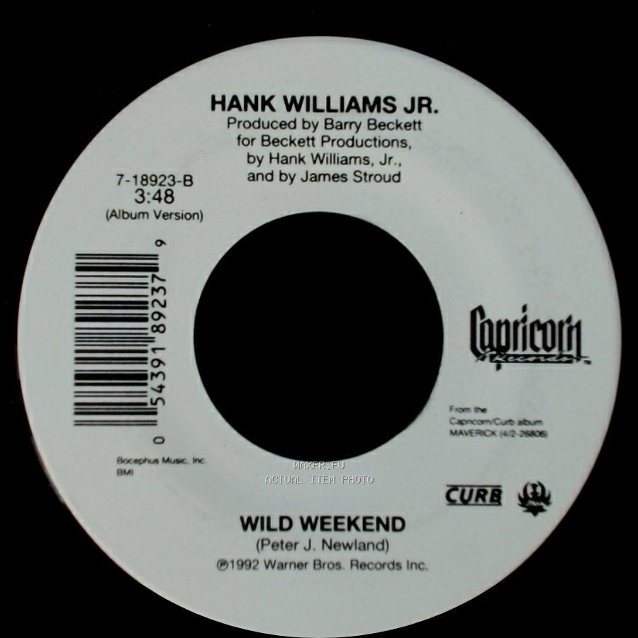 Hank Williams Jr. - Come On Over To The Country / Wild Weekend side B