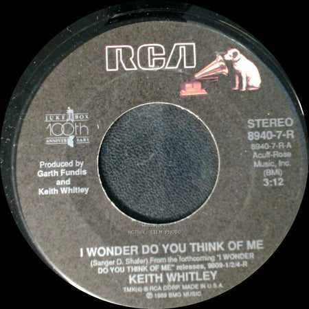 Keith Whitley - I Wonder Do You Think Of Me / Brother Jukebox side A