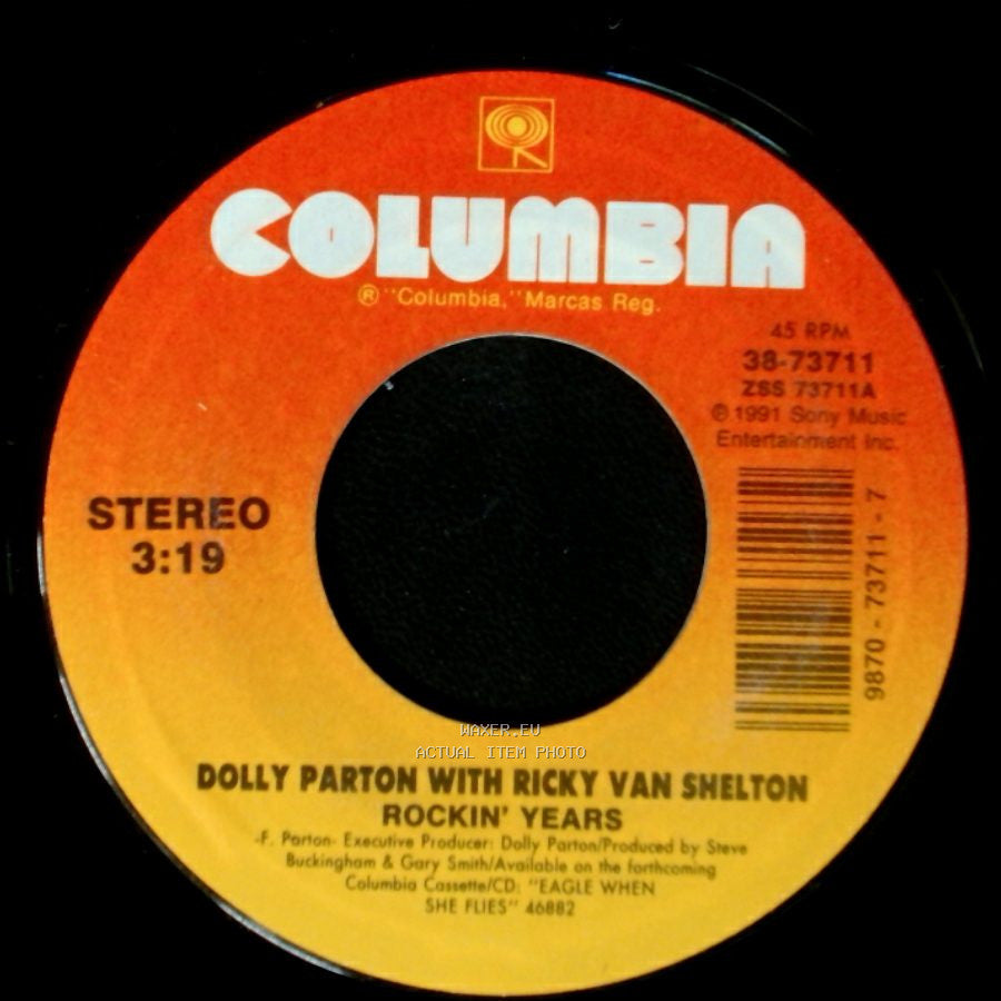 Dolly Parton With Ricky Van Shelton / Dolly Parton - Rockin' Years / What A Heartache side A