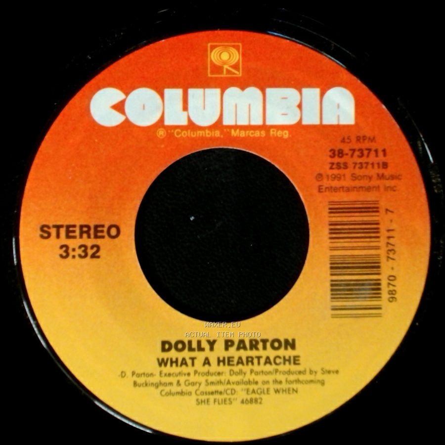 Dolly Parton With Ricky Van Shelton / Dolly Parton - Rockin' Years / What A Heartache side B