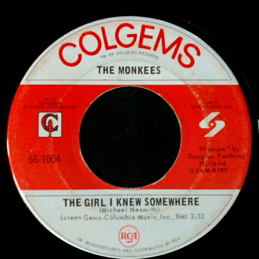 The Monkees - A Little Bit Me, A Little Bit You / The Girl I Knew Somewhere side B