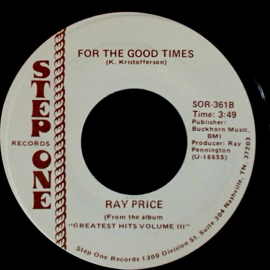 Ray Price - Please Don't Talk About Me When I'm Gone / For The Good Times side B