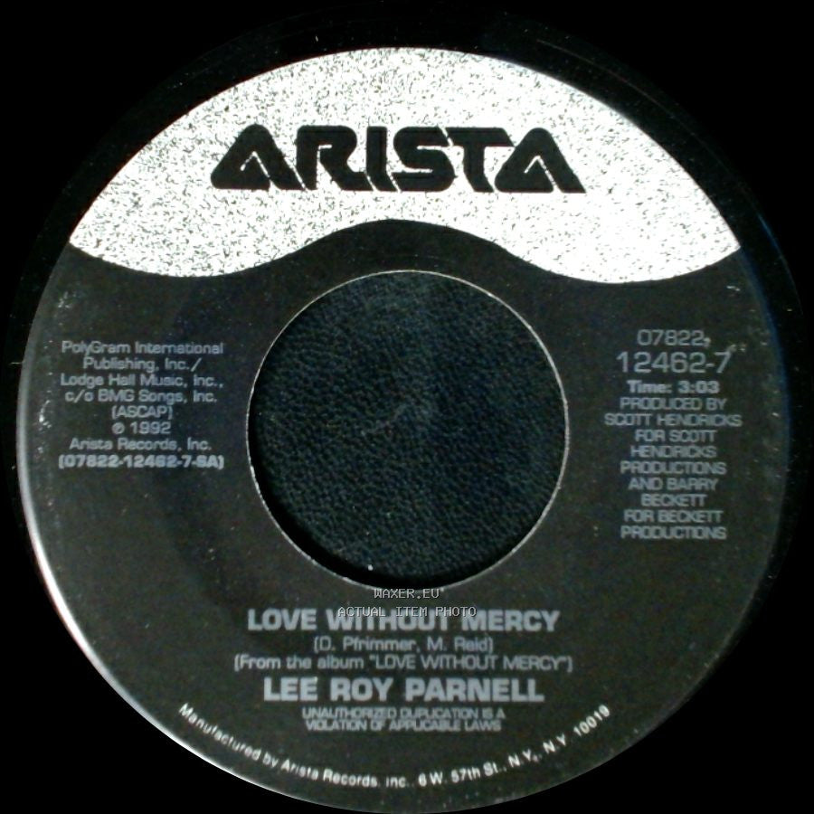 Lee Roy Parnell - Done Deal / Love Without Mercy side B