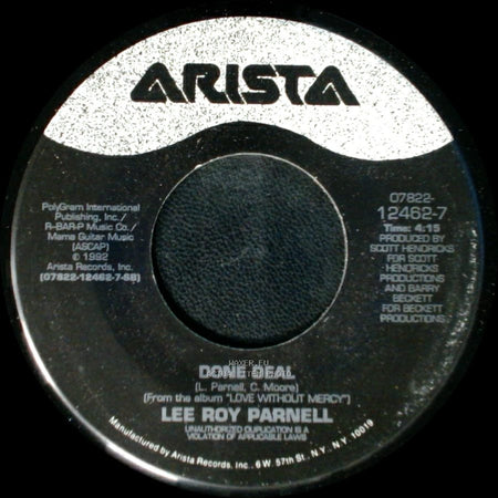 Lee Roy Parnell - Done Deal / Love Without Mercy side A