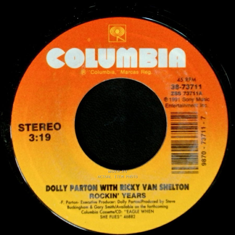 Dolly Parton With Ricky Van Shelton / Dolly Parton - Rockin' Years / What A Heartache side A