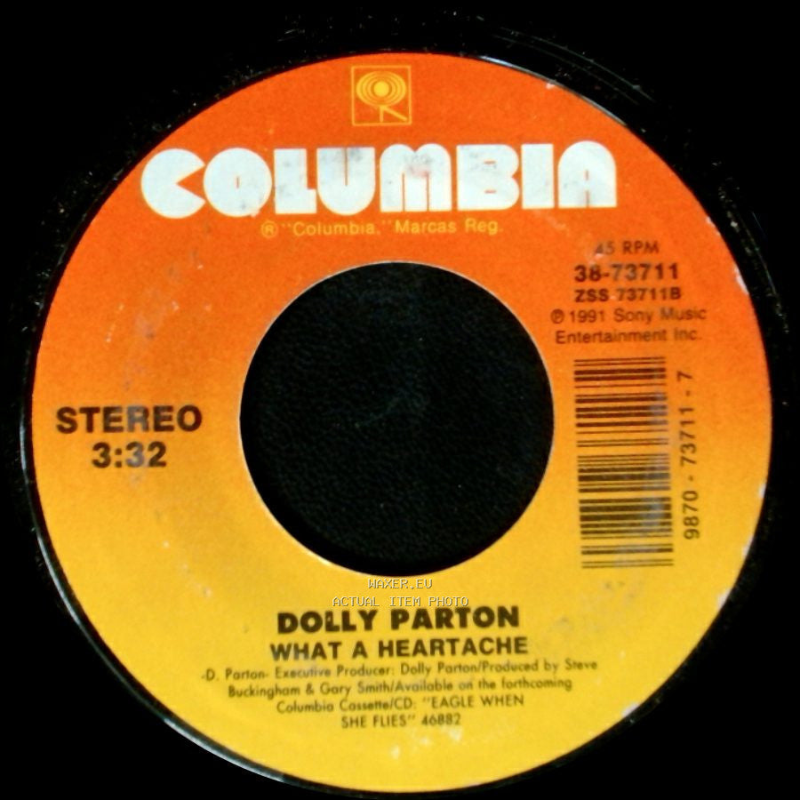 Dolly Parton With Ricky Van Shelton / Dolly Parton - Rockin' Years / What A Heartache side B