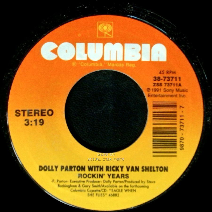 Dolly Parton With Ricky Van Shelton / Dolly Parton - Rockin' Years / What A Heartache side B