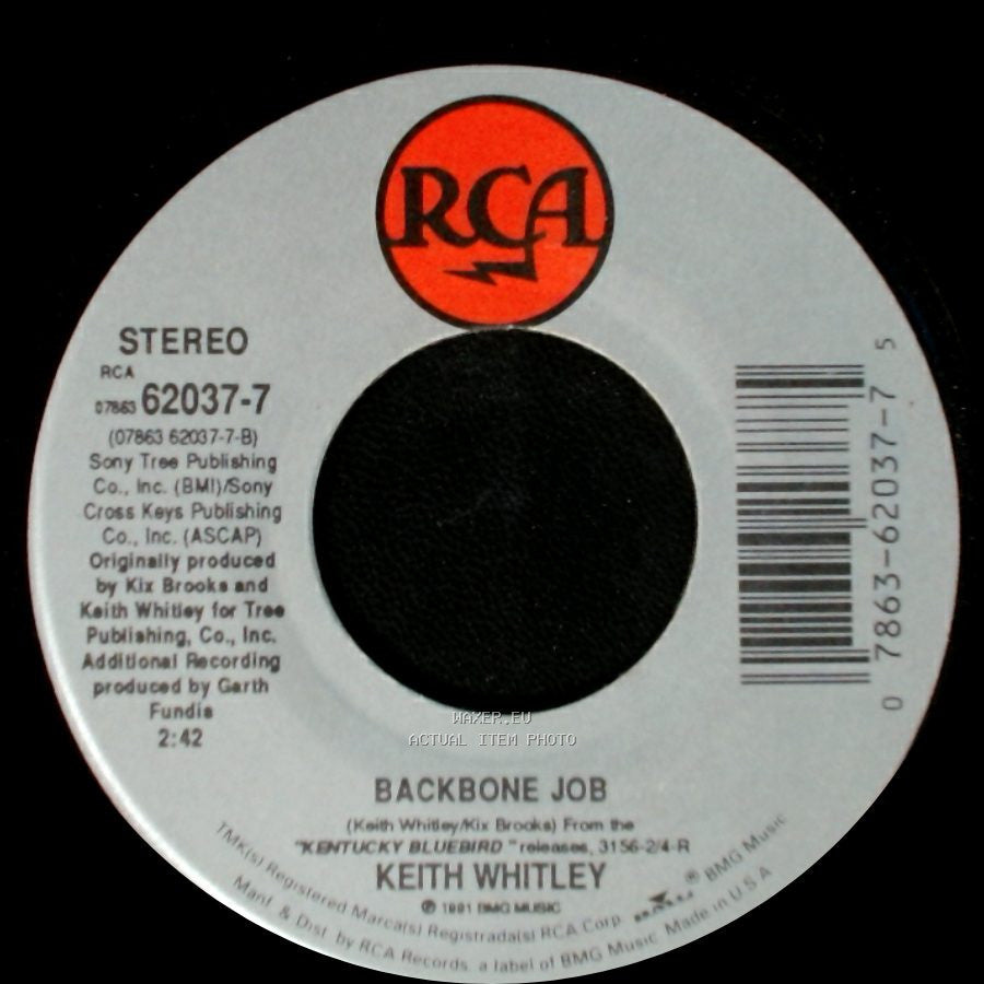 Keith Whitley / Keith Whitley & Earl Thomas Conley - Backbone Job / Brotherly Love side A
