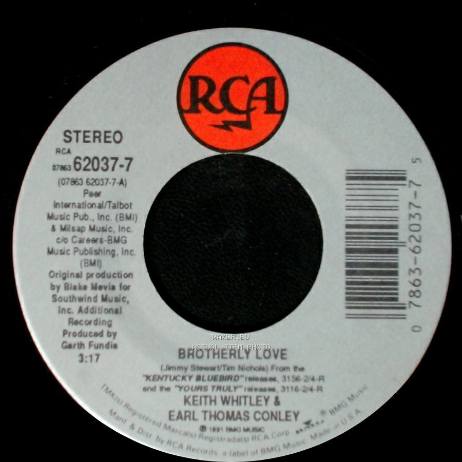Keith Whitley / Keith Whitley & Earl Thomas Conley - Backbone Job / Brotherly Love side B