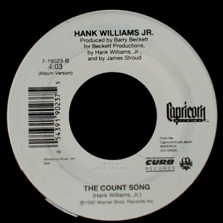 Hank Williams Jr. - The Count Song / Hotel Whiskey side A