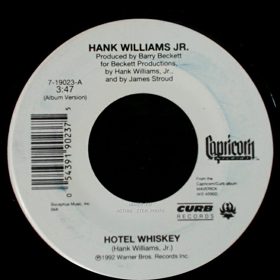 Hank Williams Jr. - The Count Song / Hotel Whiskey side B