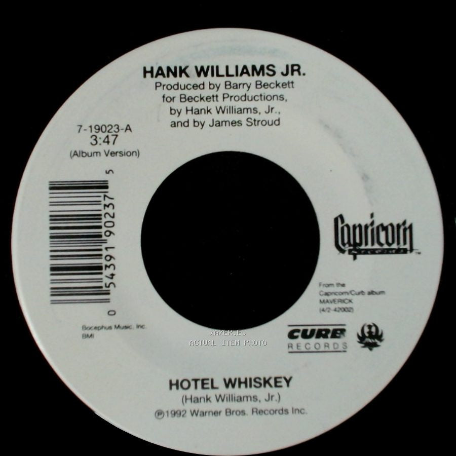 Hank Williams Jr. - The Count Song / Hotel Whiskey side A
