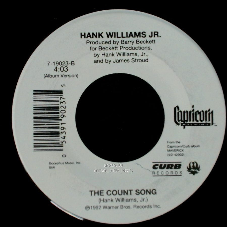 Hank Williams Jr. - The Count Song / Hotel Whiskey side B