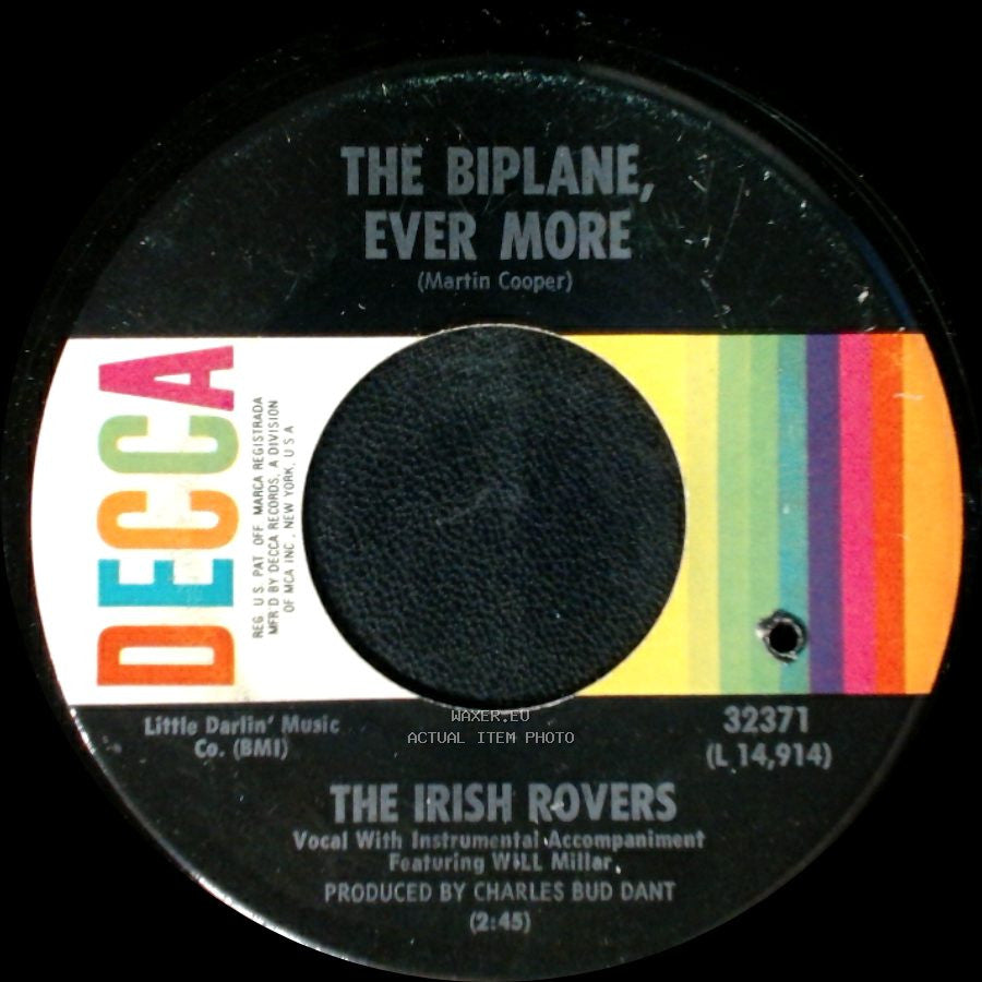 The Irish Rovers - The Biplane, Ever More / Liverpool Lou side A