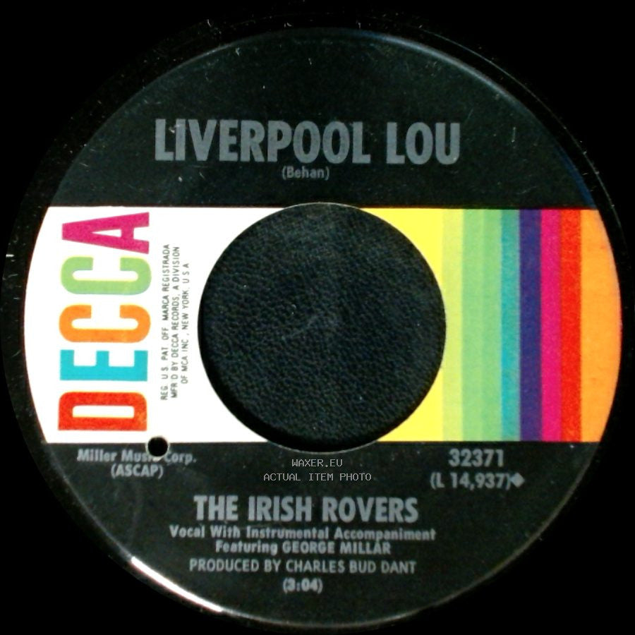 The Irish Rovers - The Biplane, Ever More / Liverpool Lou side B