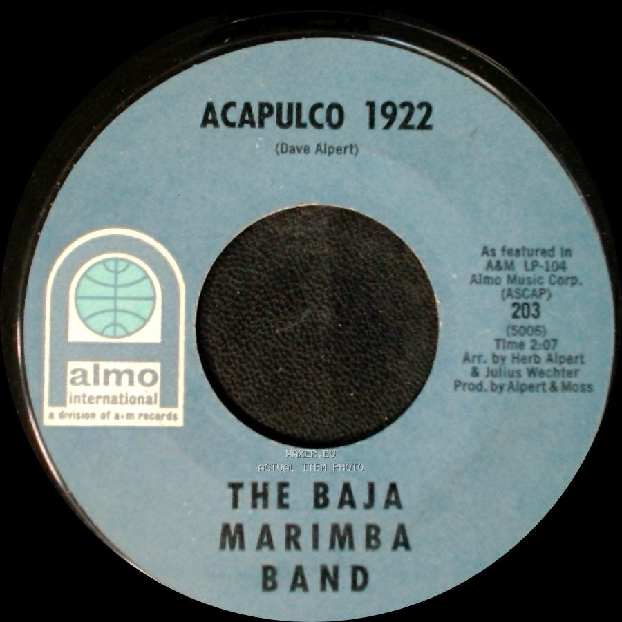 The Baja Marimba Band - Acapulco 1922 / Moonglow / Picnic Theme side A