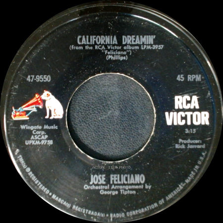 Jose Feliciano - California Dreamin' / Light My Fire side A